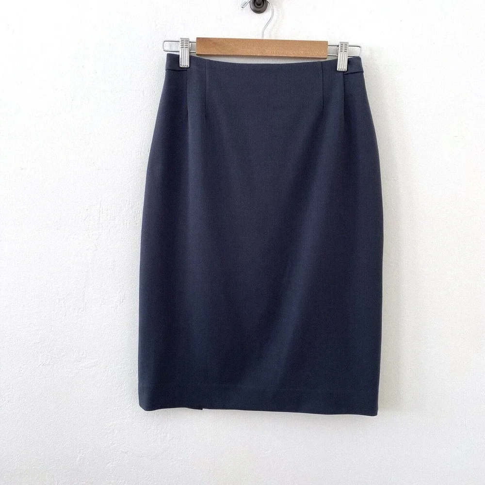 MM Lafleur Gray Pencil Skirt Stretch Lined Career Women's Size‎ 6